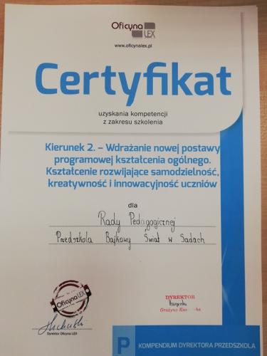Certyfikat